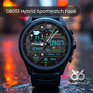 DB051 Hybrid Sport Watch Face Screenshot 2