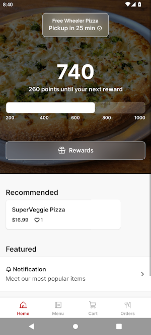 Wheeler Pizza screenshot 1
