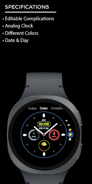 Night 17A - Analog Watch Face Screenshot 3