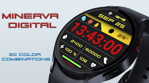 Minerva Digital Watch Face Screenshot 2