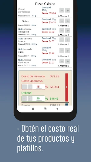 CocinaApp: Costos Recetas Screenshot 3