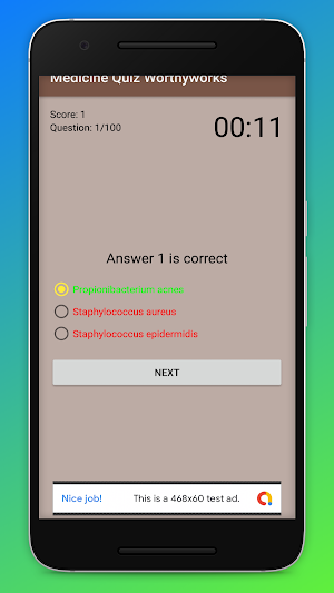 Medicine Quiz Worthyworks Screenshot 1