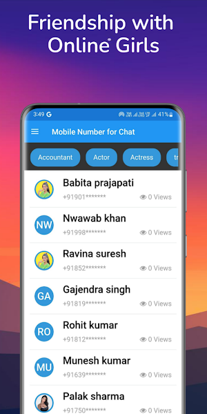 Girls Number Online girl WA Screenshot 3