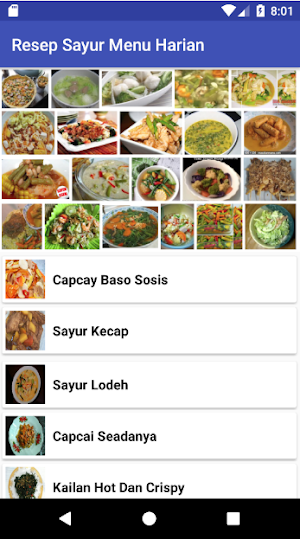 Resep Sayur Menu Harian Screenshot 0