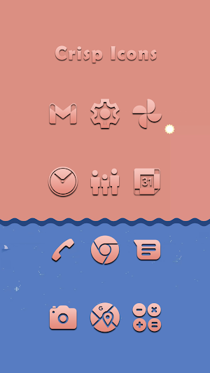 Crisp Red Icons Screenshot 0