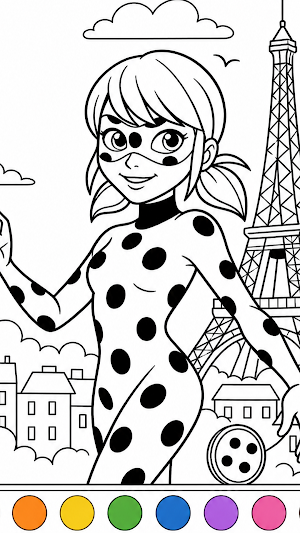 Ladybug Coloring Book Fan Game Screenshot 1