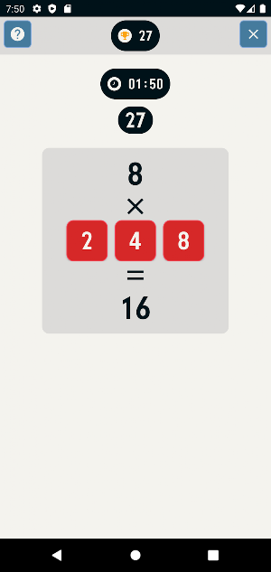 Multiplication Time Trial Screenshot 3
