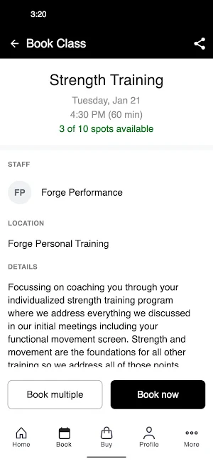 Forge Personal Training Screenshot 2