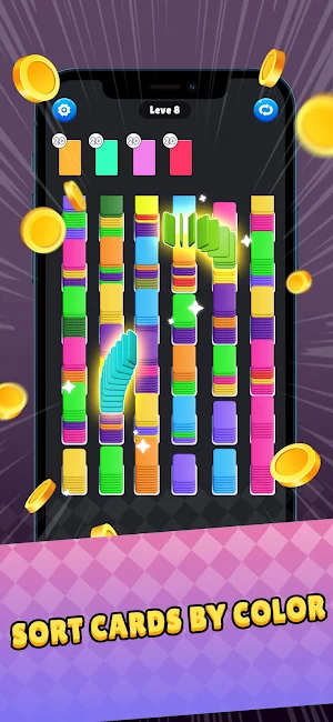 Card Shuffle:Sort Puzzle Game Screenshot 1