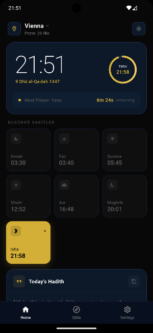 Prayer Times Screenshot 2