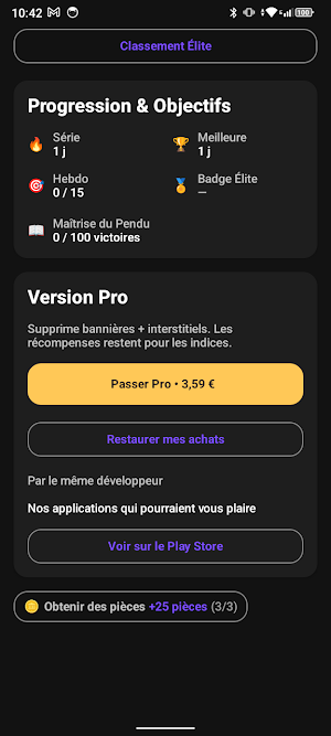 Pendu – Jeu de mots Direct Screenshot 2