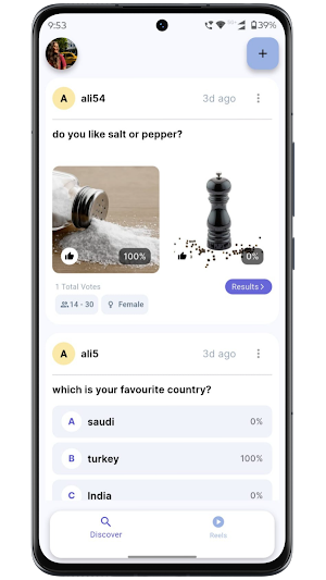 Swing polls Screenshot 1