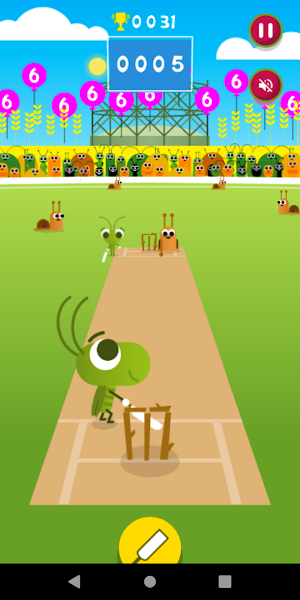Insect and snail cricket game Screenshot 1