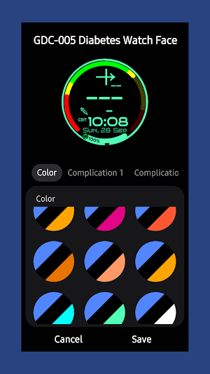 GDC-005T Diabetes Watch Face Screenshot 1
