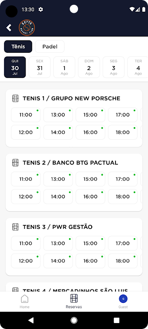 SETTE RACKET CLUB Screenshot 1