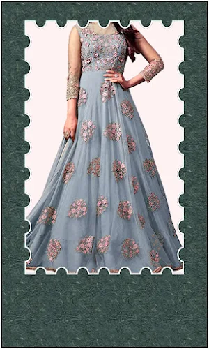 Women Anarkali Dress Frames Screenshot 1