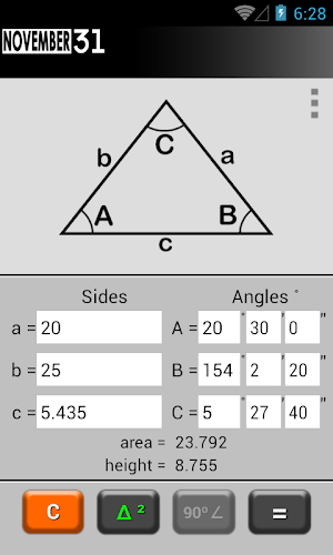 Triangle Calculator Screenshot 3