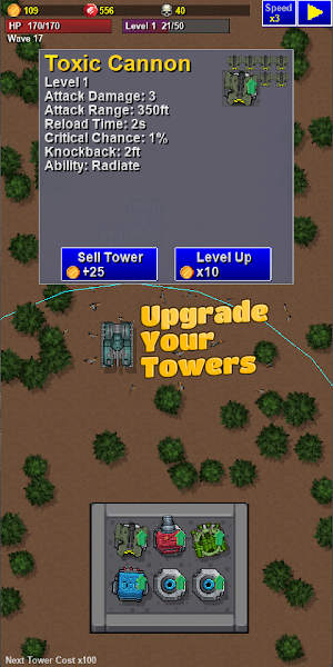 Tower Grid - Roguelike Defense Screenshot 1