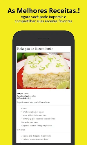 Receitas de Pão de ló profissional Fácil Screenshot 0
