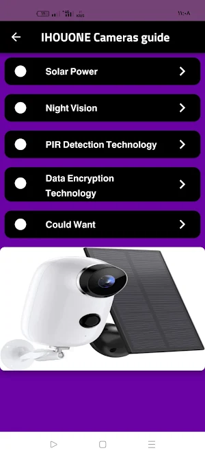 IHOUONE Cameras guide Screenshot 0