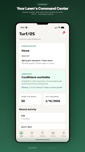 Turf/OS - Yard Care Planner Screenshot 0