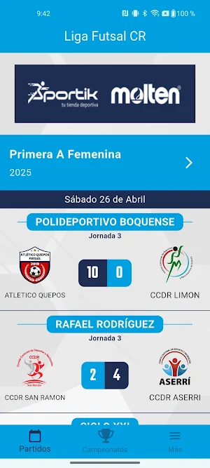 Liga Futsal de Costa Rica Screenshot 0