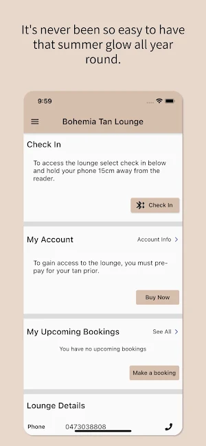 Bohemia Tan Lounge Screenshot 2