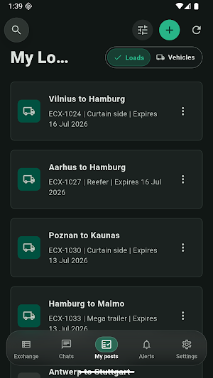 eCargo – Freight Exchange Screenshot 3