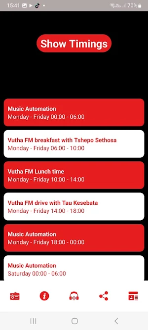 Vutha FM Screenshot 2