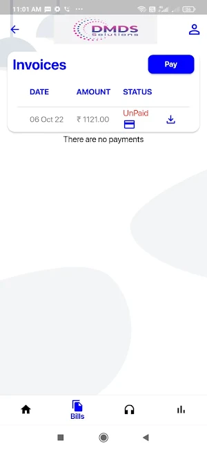 DMDS SOLUTIONS Customer App Screenshot 2