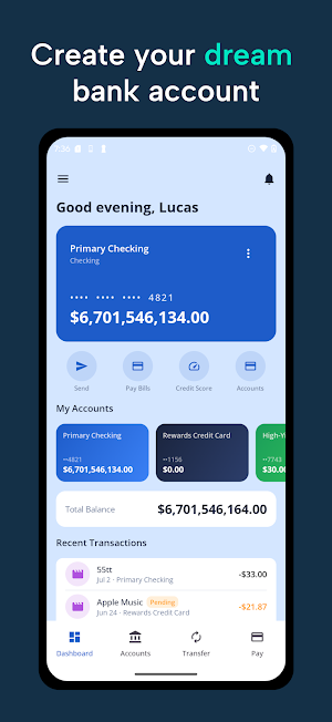 LarpBank: Fake Bank and Crypto Screenshot 0