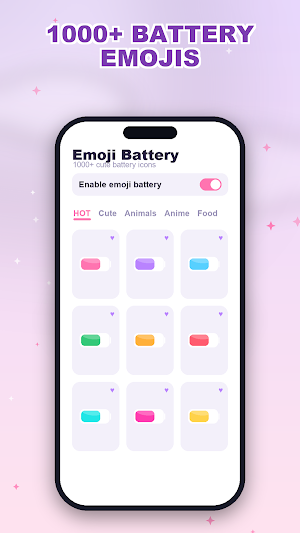 Emoji Battery: Cute Icons Screenshot 2