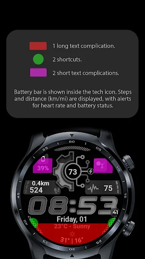 Watch Face CUE159 Screenshot 1
