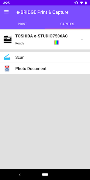 e-BRIDGE Print & Capture Screenshot 1