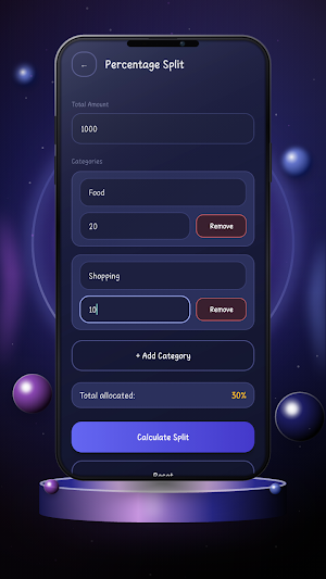 PercentSplitX Screenshot 1