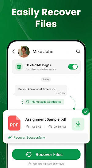 WMR Recover Deleted Messages Screenshot 2