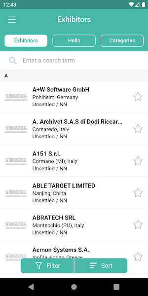 glasstec  App Screenshot 1