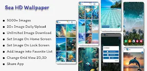 Sea HD Wallpaper Screenshot 0