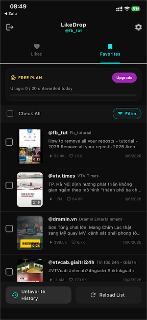 LikeDrop: Remove Like Screenshot 1