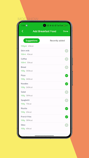 CalCount : Track Meals Screenshot 1