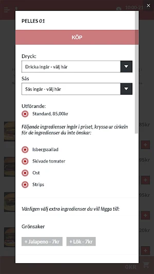 Pelles Burgare Örnsköldsvik Screenshot 1