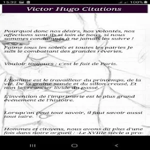 Citations de Victor Hugo Screenshot 3