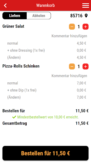 Pizza Express Unterschleißheim Screenshot 1