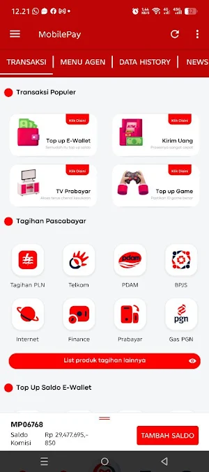 MobilePay - Agen Pulsa & PPOB Screenshot 0
