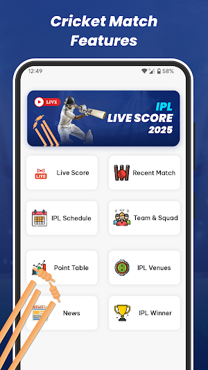 Live Cricket Score Screenshot 0