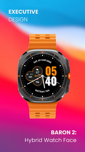 Baron 2: Hybrid Watch Face Screenshot 2