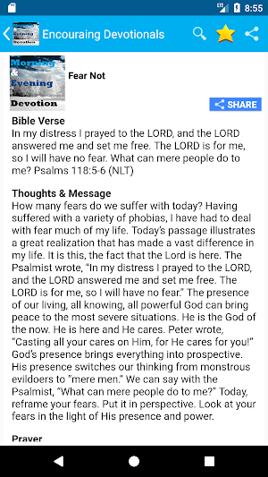 Encouraging Devotional - Morning & Evening Screenshot 1