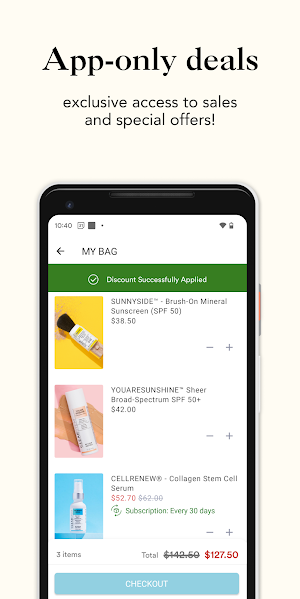 CLEARSTEM Skincare Screenshot 2