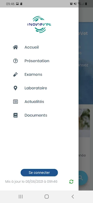 INOVIEVET – Catalogue des exam Screenshot 1