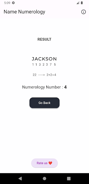 Name Numerology Number Screenshot 1
